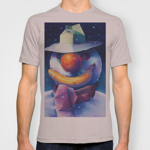 Snowman Fruits T-shirt Design