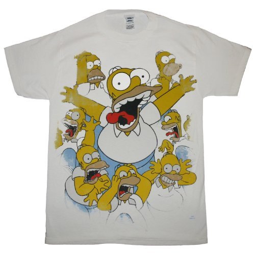 THE SIMPSONS HOMER FREAKS OUT t-shirt design