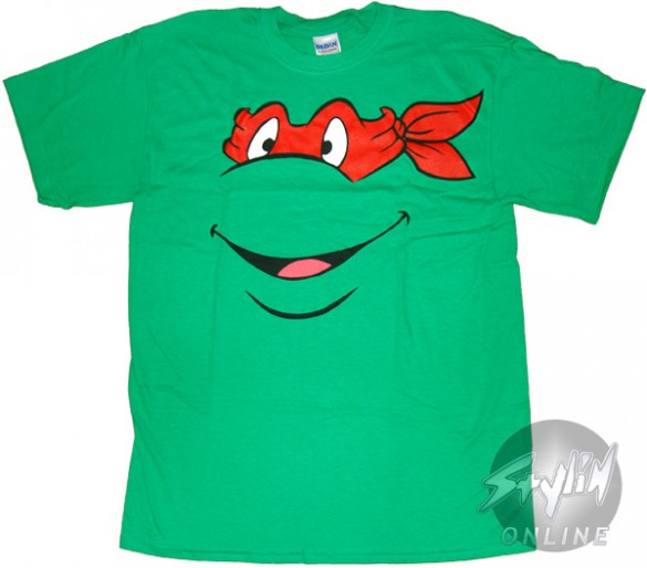 Teenage Mutant Ninja Turtles Raphael Face T-Shirt Design