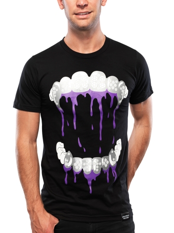 Vampire Grill Black Custom T-shirt Design