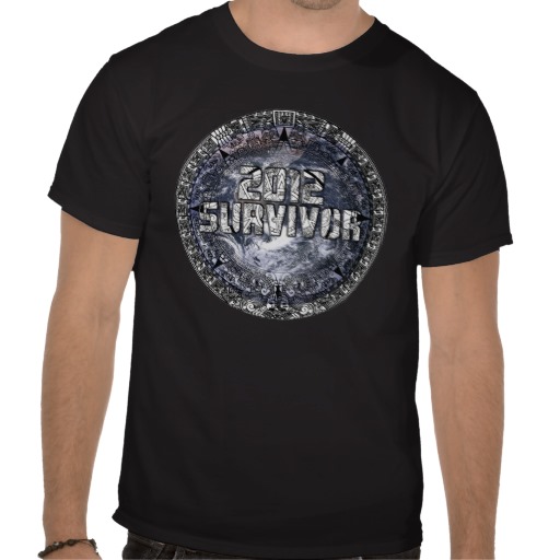 aztec mayan calendar earth 2012 survivor custom t-shirt design