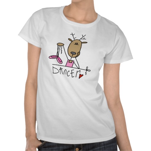 dancer reindeer custom t-shirt design
