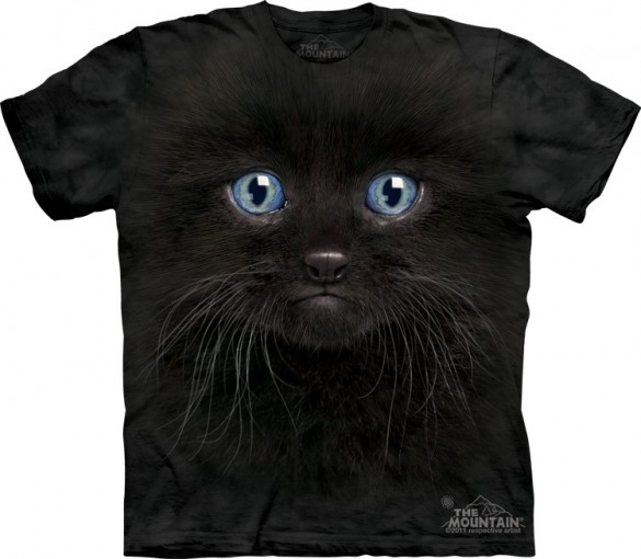 Black Kitten Face Custom t-shirt design