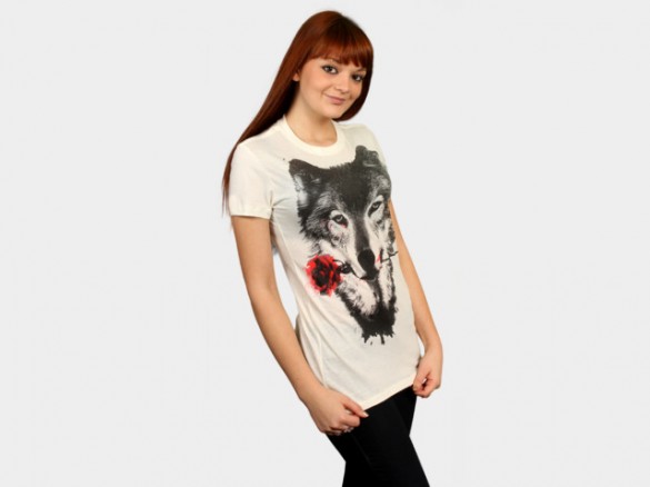 Black Rose Custom T-shirt Design  Side Girl