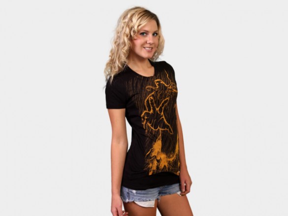 Cthulhu Rises Custom T-shirt Design Girl