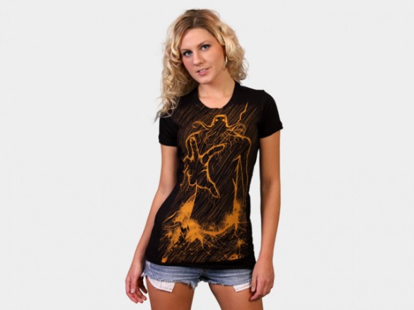 Cthulhu Rises Custom T-shirt Design Girl Front