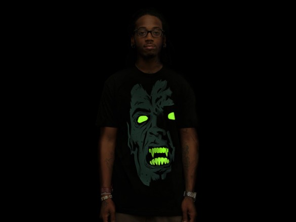 Fear Custom T-shirt Design Front Boy Black