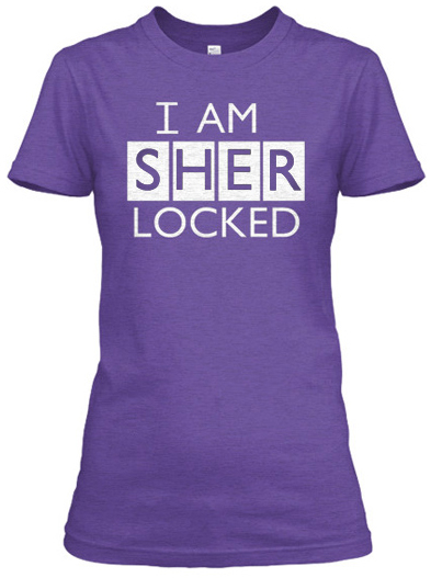 I am Sherlocked custom t-shirt design girl