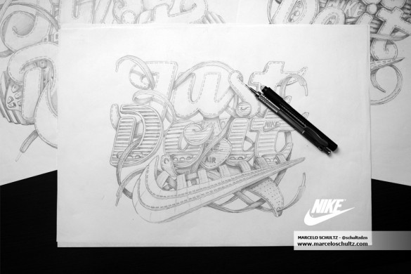 Nike Just Do It (Comissioned Artwork) t-shirt design