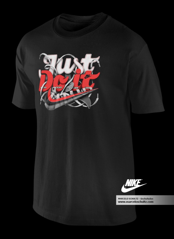 Nike Just Do It (Comissioned Artwork) t-shirt design4