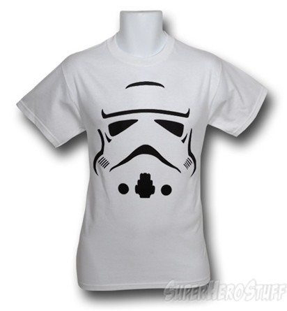 Star Wars Stormtrooper Close Up Custom T-shirt Design