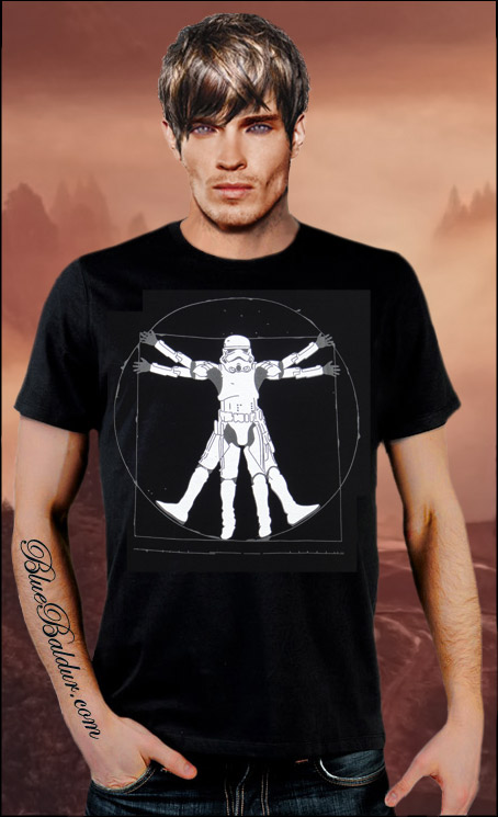 The Vitruvian Stormtrooper Custom T-shirt Design