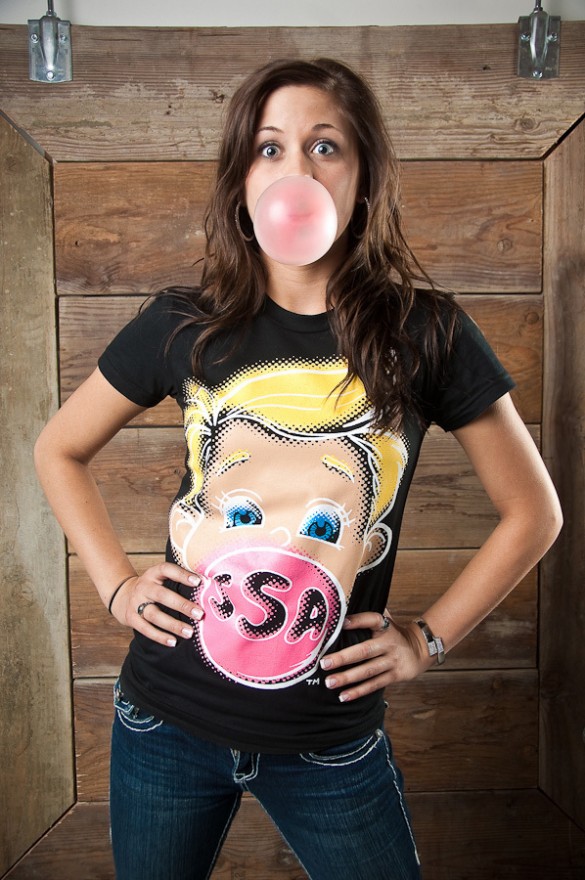 Ass-Backwards Tee (Dolls) Custom T-shirt Design Girl