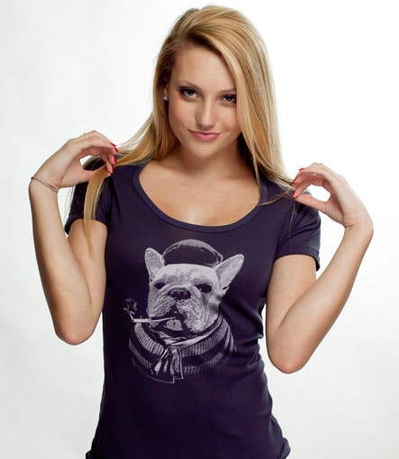French Bulldog Custom T-shirt Design Girl