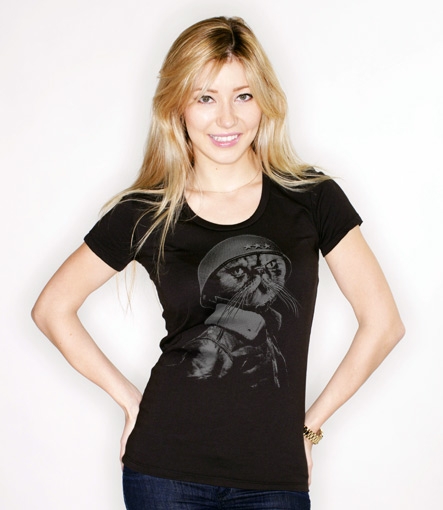General Catton t-shirt design girl