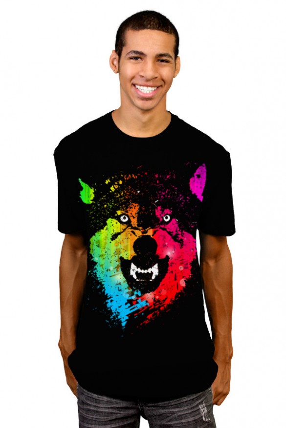 Daily Tee The Neon Wolves t-shirt design by Moncheng 2