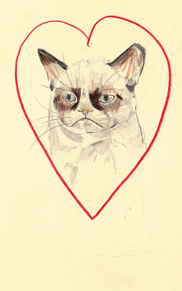 Grumpy Cat Love Custom T-shirt Design