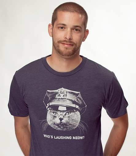 Who's Laughing Meow Custom T-shirt Design boy 