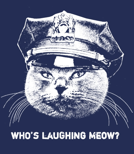 Who's Laughing Meow Custom tee design