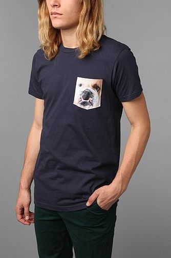 Bulldog Pocket Tee t-shirt design by urbanoutfitters  boy