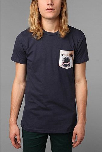 Bulldog Pocket Tee t-shirt design by urbanoutfitters