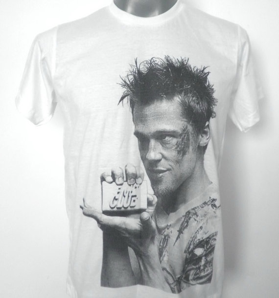 Daily Tee Brad Pitt - Fight Club t-shirt design from etsy