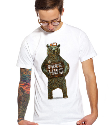Daily Tee Free Hug  t-shirt design by zoneinfinite boy