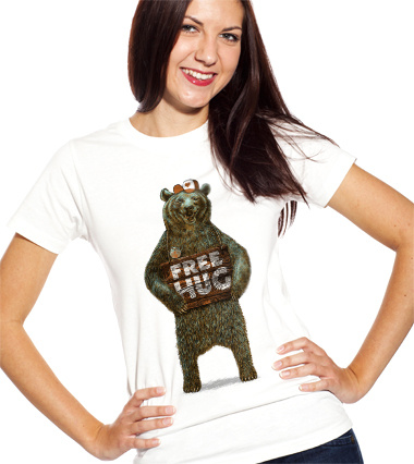 Daily Tee Free Hug  t-shirt design by zoneinfinite girl