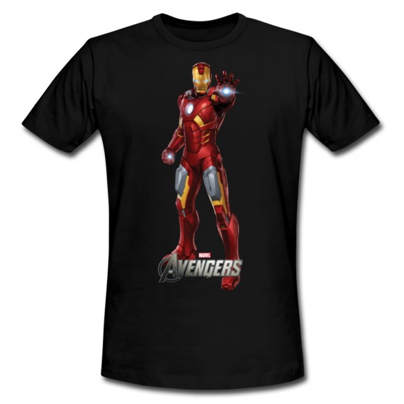 Daily Tee Iron Man t-shirt design from spreadshirt black for man