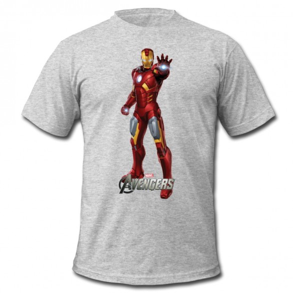 Daily Tee Iron Man t-shirt design from spreadshirt white for man