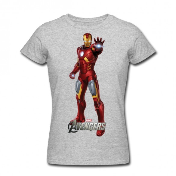 Daily Tee Iron Man t-shirt design from spreadshirt white for men