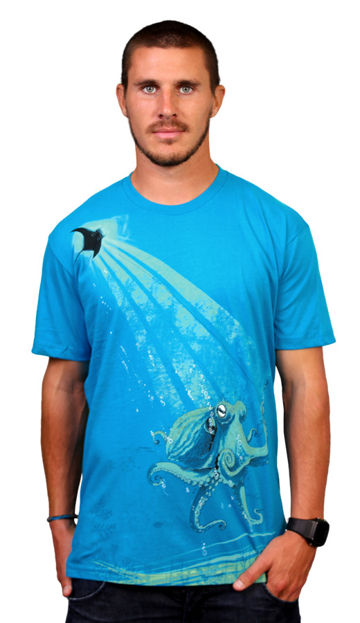 Daily Tee KiteManta custom t-shirt design by oktopussapiens boy front