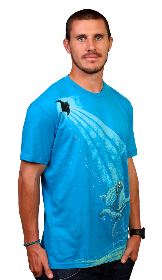 Daily Tee KiteManta custom t-shirt design by oktopussapiens boy