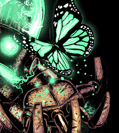 Daily Tee Robots & Butterfly custom t-shirt design by yudhis design2