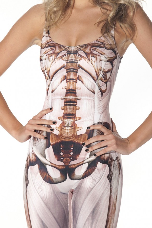 Muscle and bone catsuit design from blackmilkclothing close