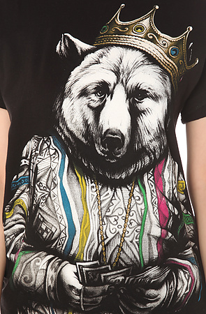 The Biggie Bear t-shirt design from karmaloop design