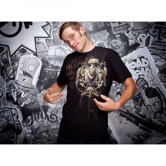 World of Warcraft Alliance t-shirt design boy front