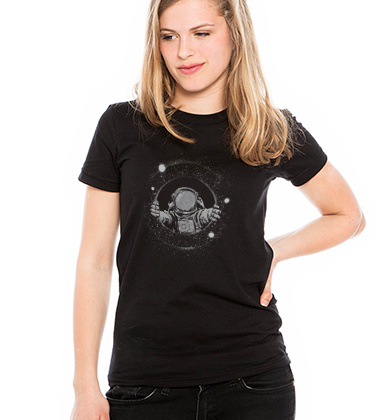 Daily Tee Black Hole custom t-shirt design by digitalorgasm girl