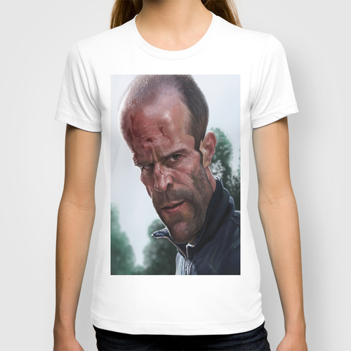 Daily Tee Jason Statham custom t-shirt design by Alexander Novoseltsev face