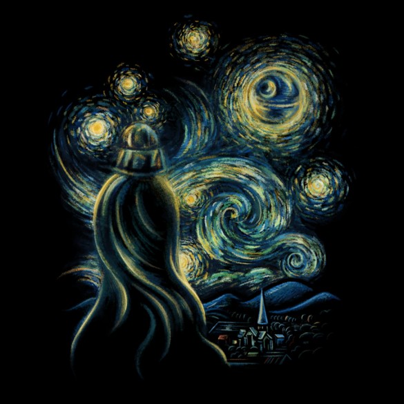 Starry Night custom t-shirt design by buko