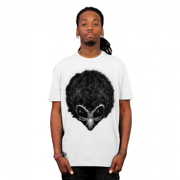 Daily Tee Afro Alien custom t-shirt design by Adamlawless boy