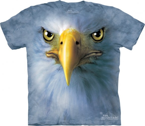Eagle Face custom t-shirt design from the mountain
