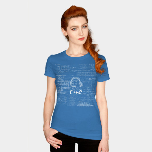 E equals mc2 T-shirt Design by omdesignz woman