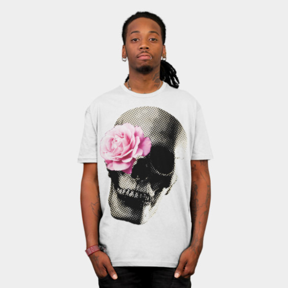 Flower Skull T-shirt Design by vansparrow man