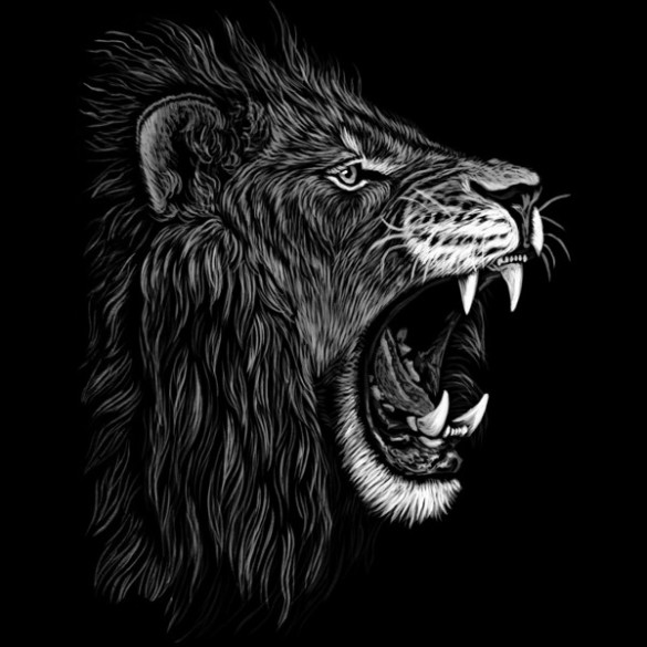 Lion T-shirt Design by pirrokoci design