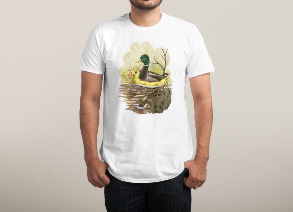 DUCK IN TRAINING T-shirt Design by Steven Rhodes man tee