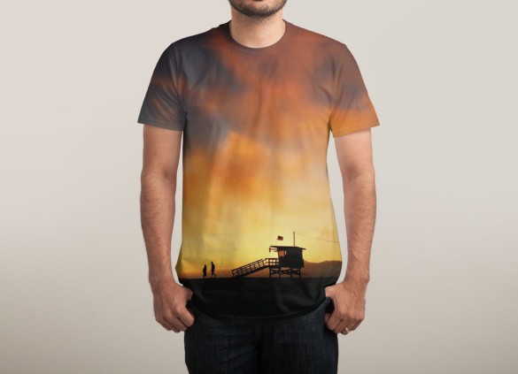 WE SET FIRE TO THE SKY T-shirt Design by Kyle Huber man tee
