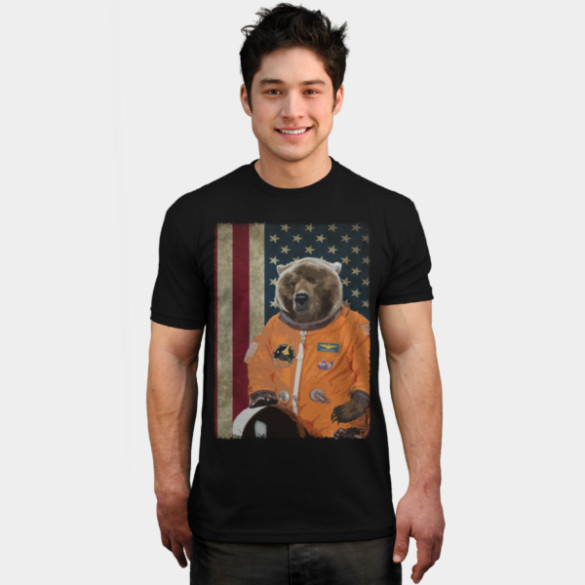 Astrobear T-shirt Design by ToruandMidori man tee