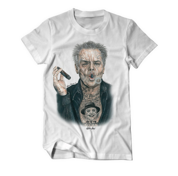 13 INKED IKONS Jack Nicholson T-shirt Design