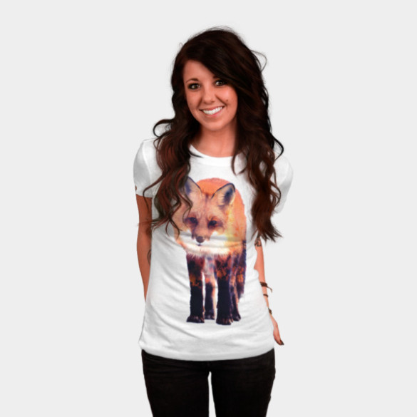 Fox T-shirt Design by Carli woman tee